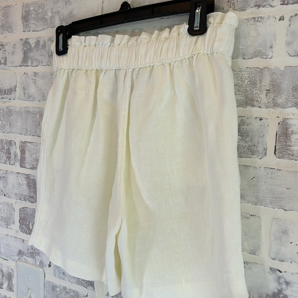Lilly Pulitzer Women’s 100% Linen High Waist Ivory Shorts Pockets Beach Size XXS - Picture 6 of 8